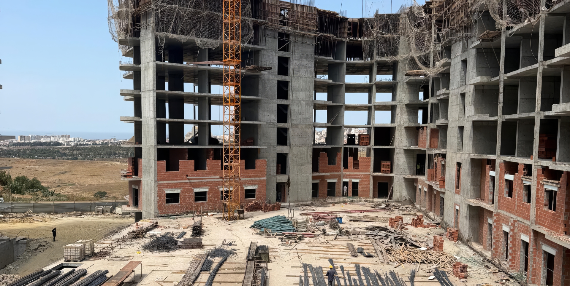 Étape de construction de la résidence Auréane