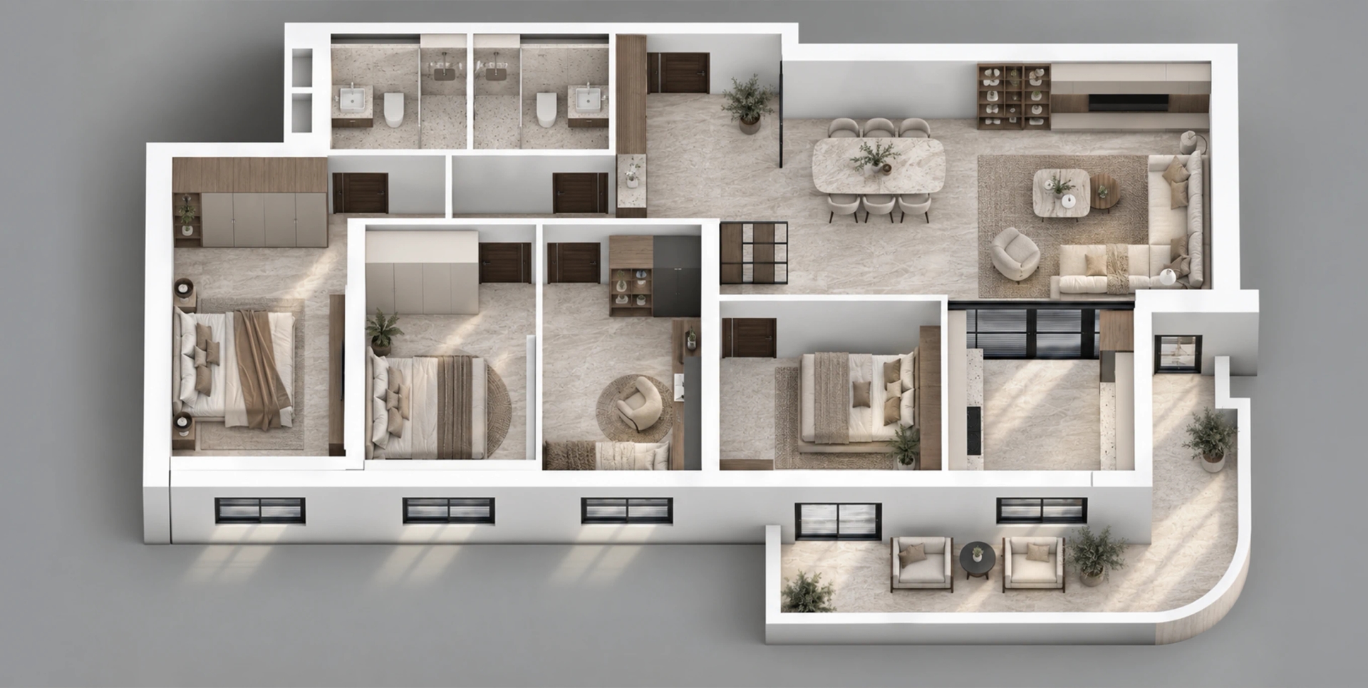 Maison contemporaine lumineuse aux lignes épurées